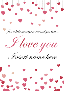 Confetti Hearts Card Confetti Hearts