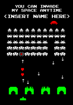 Space Invaders Card Space Invaders