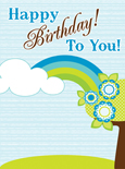 Happy Birthday Rainbow Blue