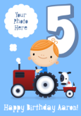 Boys 5th Birthday Card