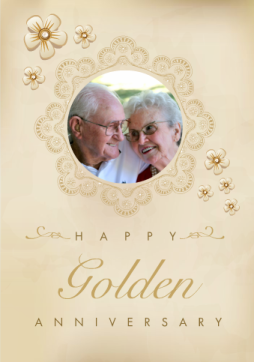 Vintage Gold Anniversary Card Vintage Gold Anniversary