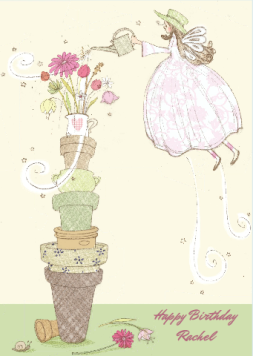 Birthday Flower Pots Card Birthday Flower Pots