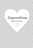 Large Heart Congrats