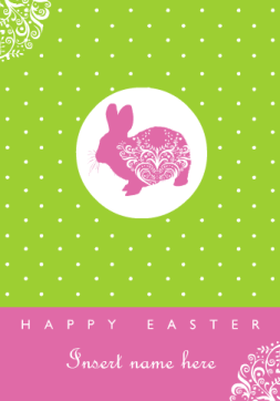 Polka-Dot Easter Bunny Card Polka-Dot Easter Bunny