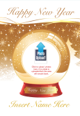 Gold Snow Globe