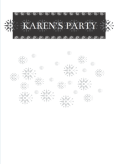 Monochrome Party Invite
