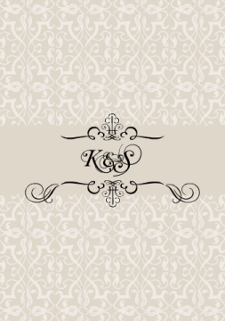 Monogram Invitation Card Monogram Invitation