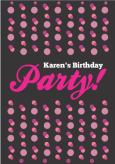 Pink & Black Party Invite