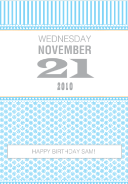 Birthday Date Card Birthday Date