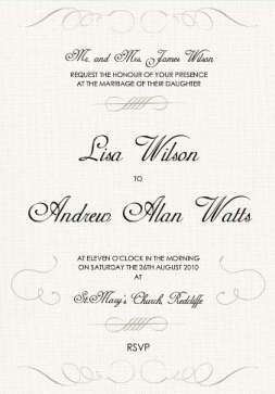 Wedding Invite Card Wedding Invite